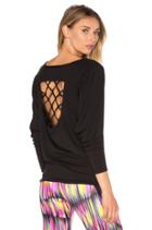Knotted Jacquard Dolman Tee