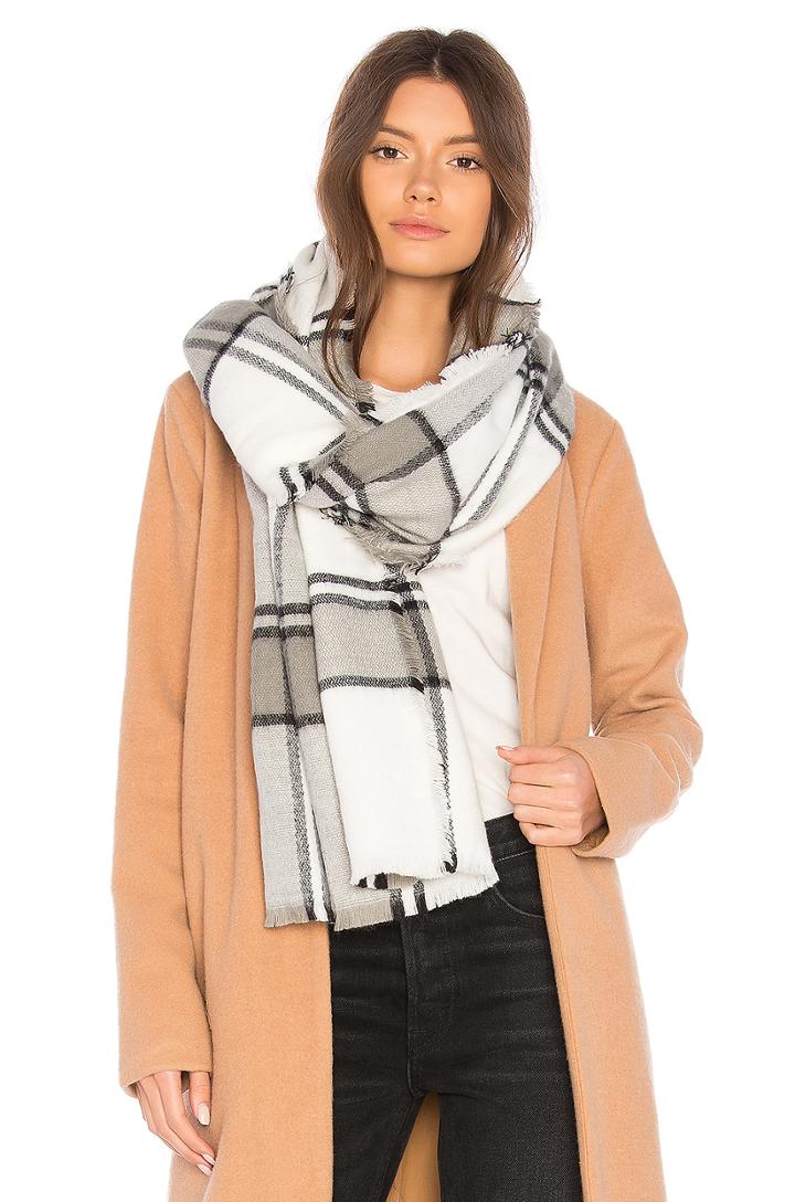 Brushed Plaid Wrap