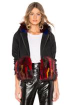 Dyed Multi Fox Zipper Sweatshirt