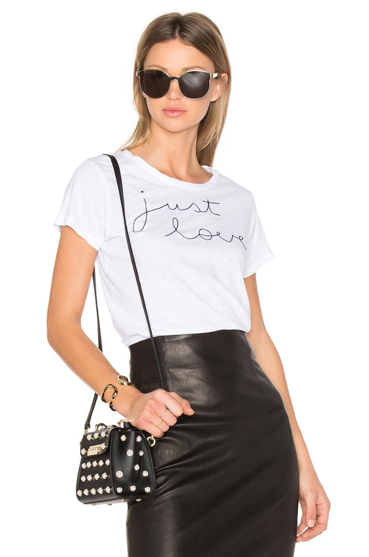 Just Love Embroidered Tee