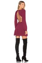 X Revolve Lace Up Dress