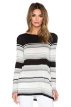 Engineered Stripe Long Sleeve Tee