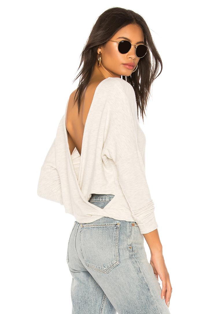 Open Back Twist Top