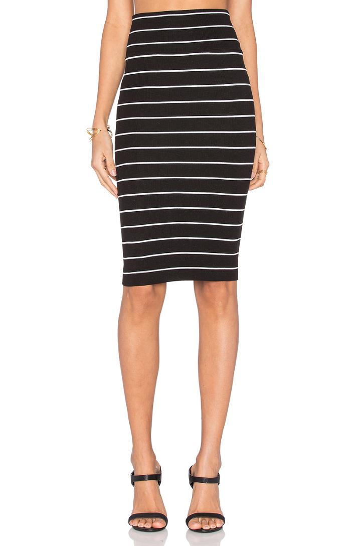 Rib Pencil Skirt