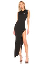 Long Asymmetrical Zip Dress