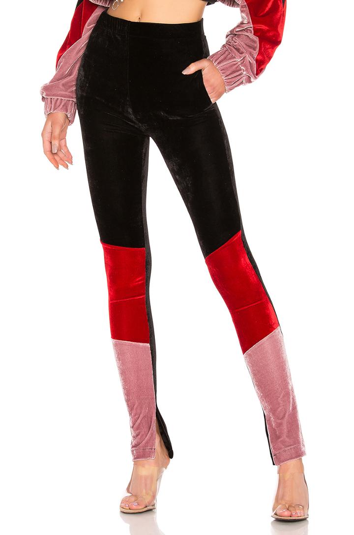X Revolve Velvet Track Legging