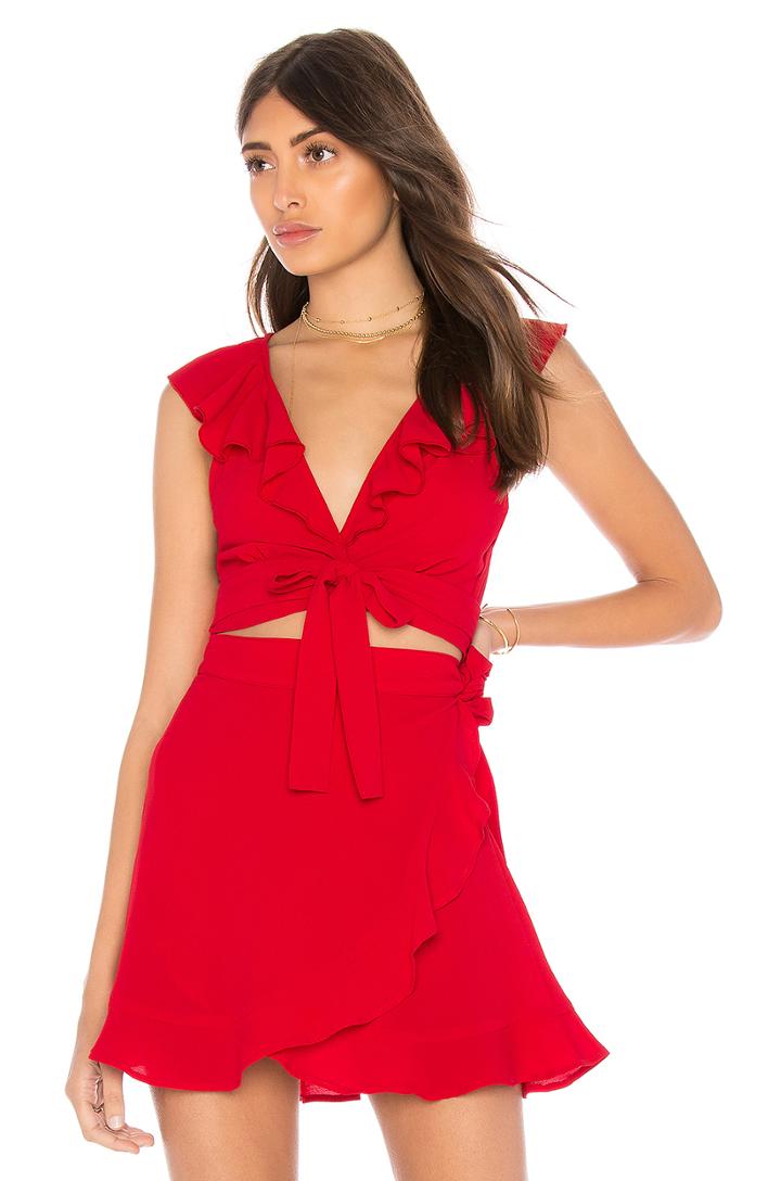 Florence Ruffle Crop Top