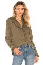 Ruffle Button Up