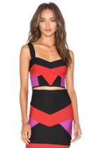 Bandage Tri Color Crop Top