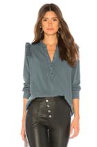 Ruffle Shoulder Pull Over Blouse