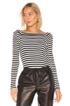 Stripe Bateau Long Sleeve Top
