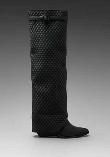 Jeffrey Campbell Workin Q Foldover Boot In Black