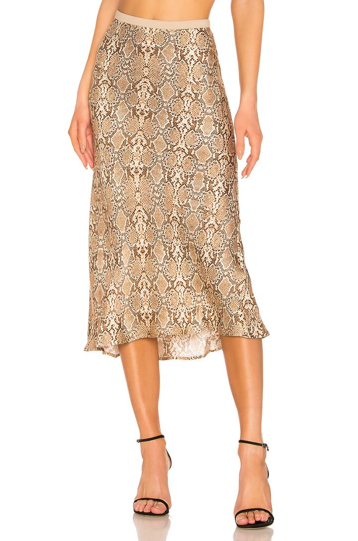Bar Silk Skirt