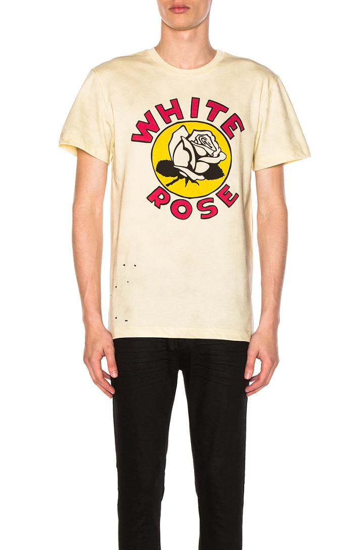 X Zoe Vance White Rose Tee