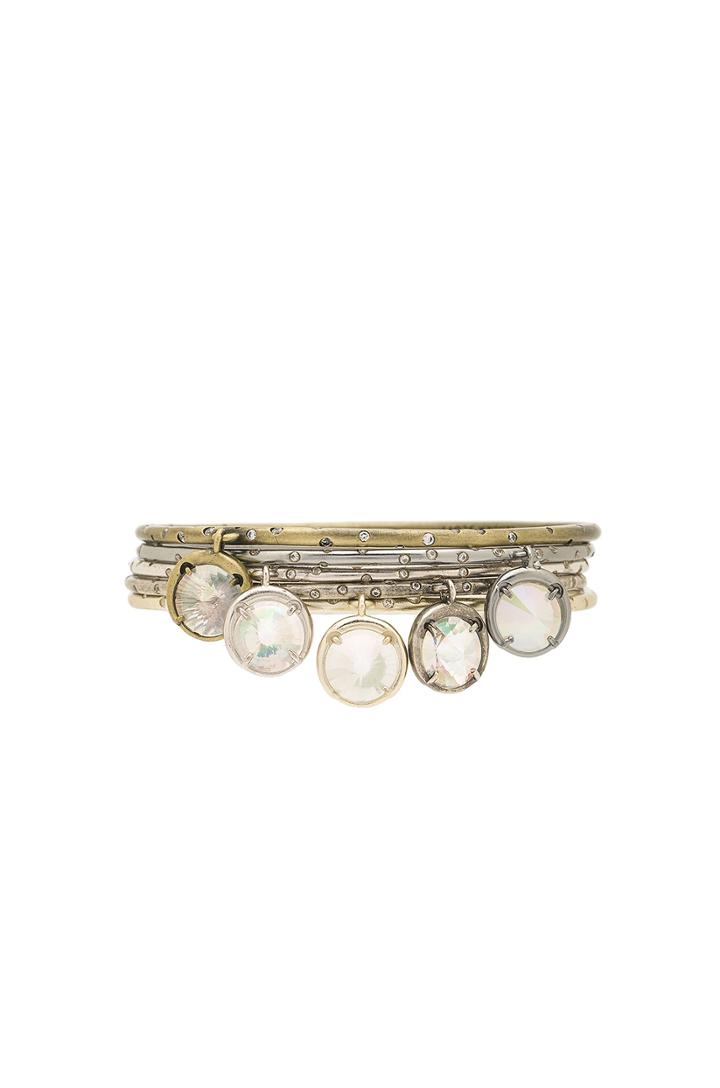 Brianna Charm Bangle Set