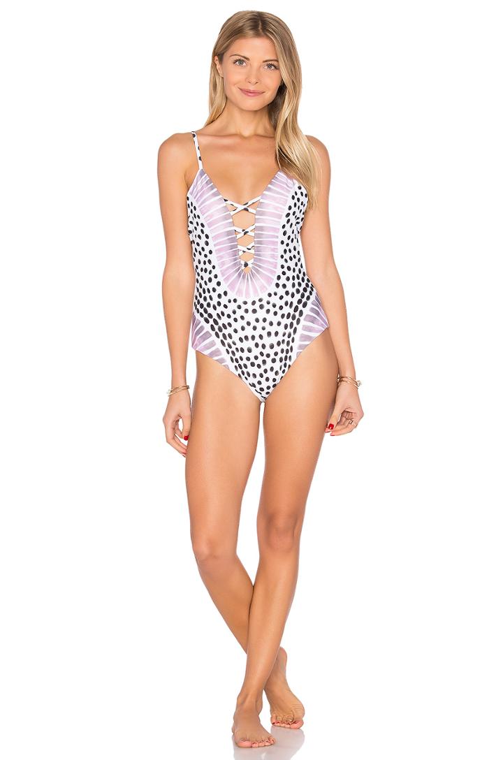 Criss Cross Front One Piece