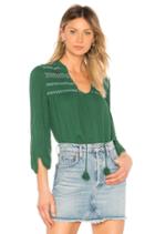 Embroidered Peasant Top