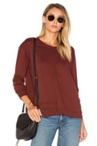 Shrunken Overlap 3/4 Sleeve Sweatshirt