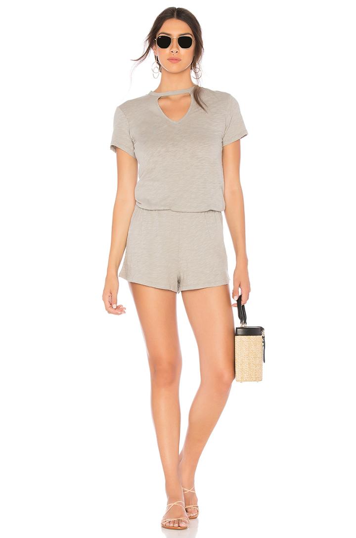 Slubbed Jersey Romper