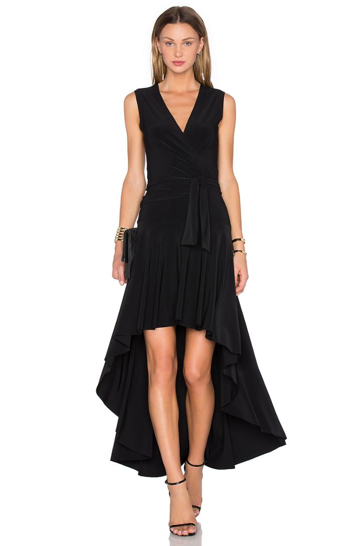 Sleeveless Flared Wrap Dress