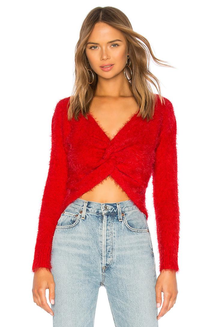 Lana Twist Front Sweater