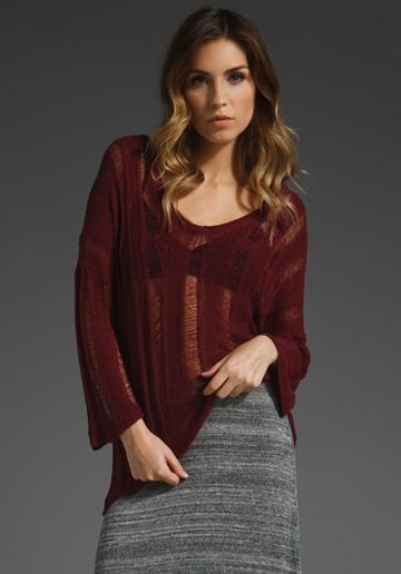 Brandy Melville Marcella Sweater Tank In Burgundy