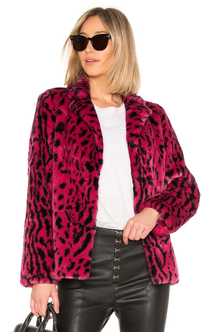 X Revolve Virginia Faux Fur Coat