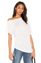 Linen Jersey Ruched Top