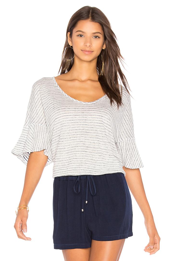 Linen Mini Stripe Tee