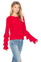 X Revolve Ruffle Tee