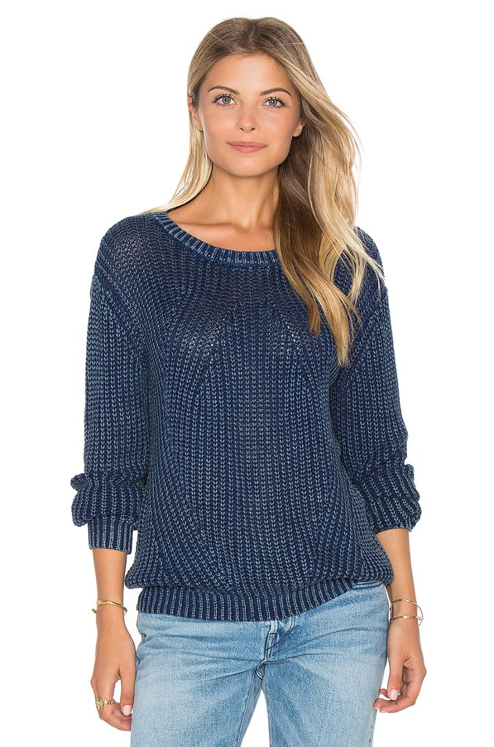 Distressed Dye Sweater
