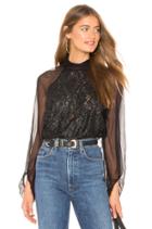 Silk Paneled Turtleneck