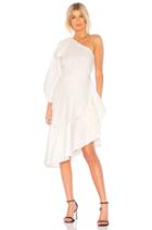 Aleeza One Shoulder Tie Sleeve Dress