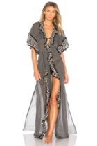 Smocked Gingham Cover Up