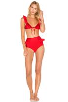Ruffle Hot Pants Bikini Set