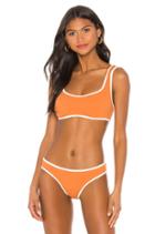 Contrast Trim Bikini Top