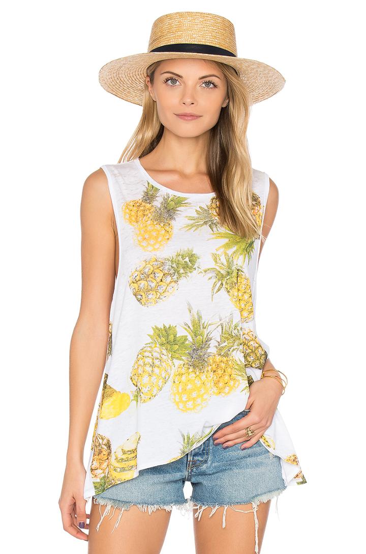 Pineapples Flounce Tank