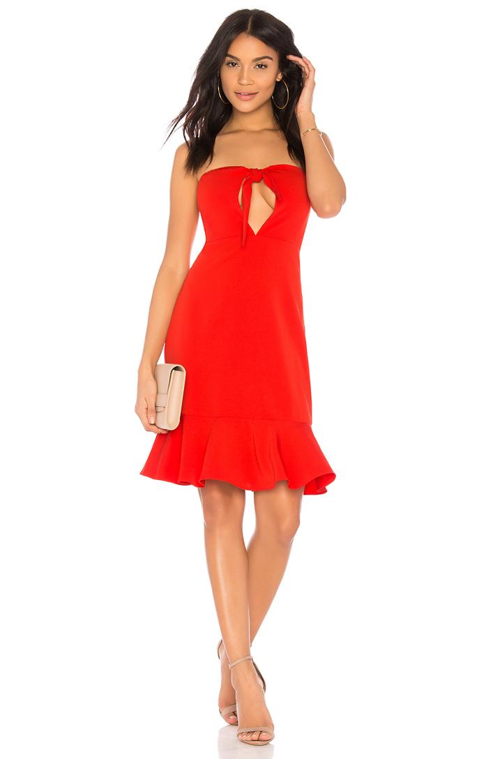 Bow Tie Strapless Dress