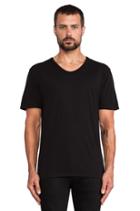 Pima Cotton Low Neck Tee