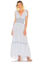 Smocked V Neck Dress