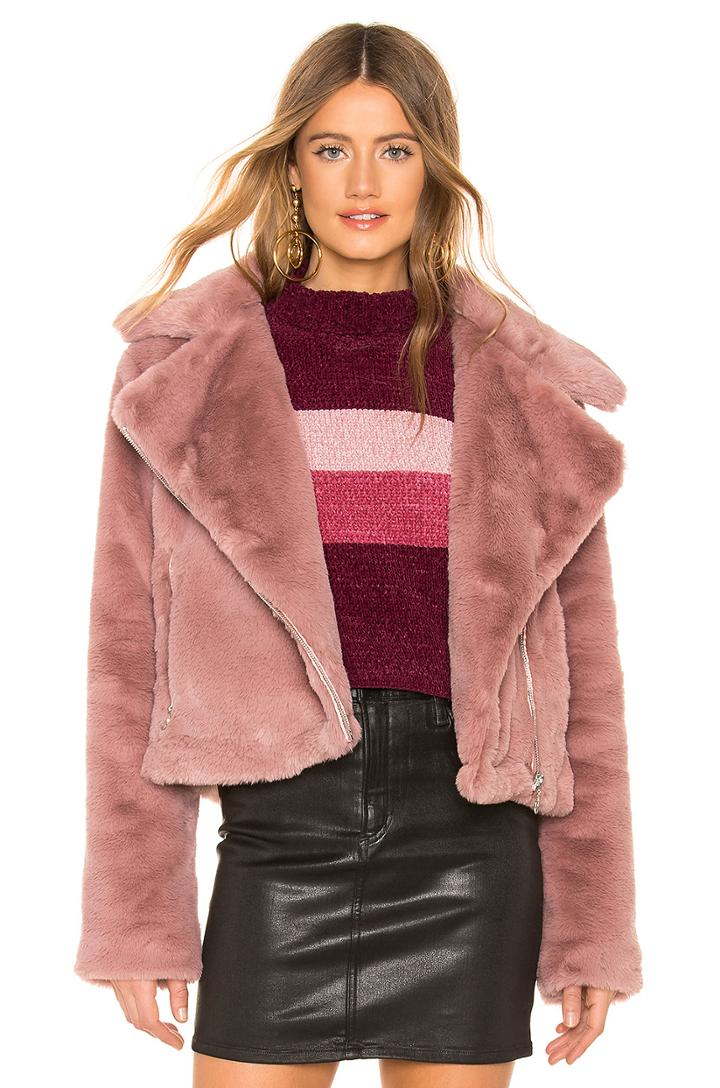 Sophie Faux Fur Moto