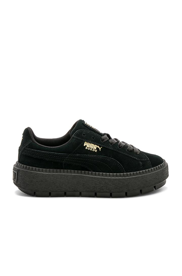 Suede Platform Rugged Sneaker