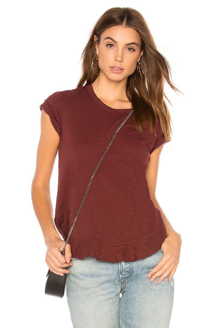 Ruffle Shirttail Crew