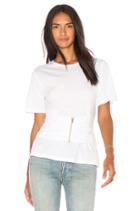Zip Up Corset Tee