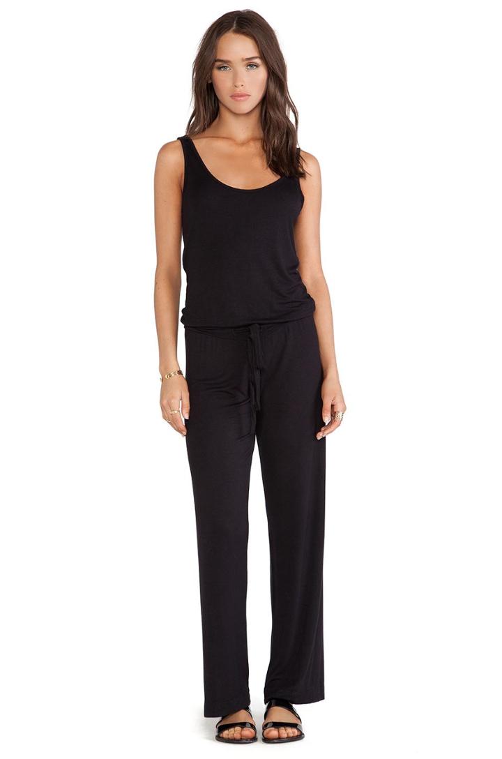 Stretch Rayon Jersey Jumpsuit