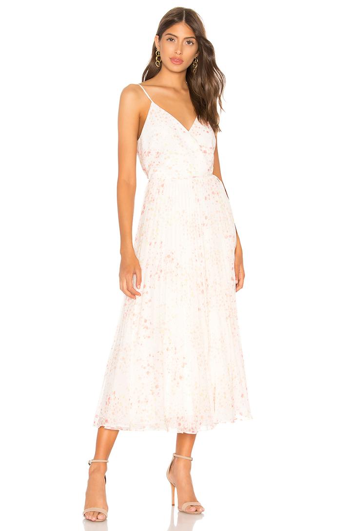 Pleated Wrap Dress