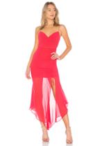 X Revolve Georgette Drawstring Dress