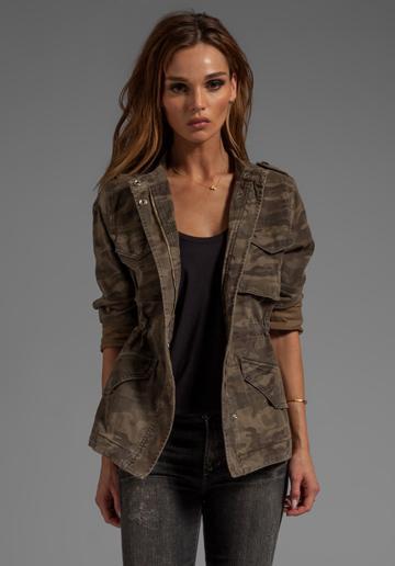 Sanctuary Safari In The City Camo Jacket In Army