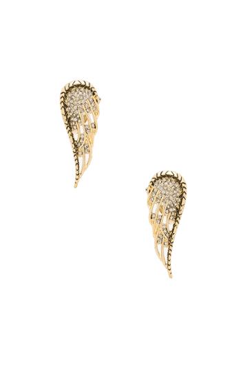 Aquila Wing Clip On Earrings