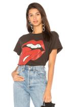 X Revolve Rolling Stones Glitter Tongue Tee